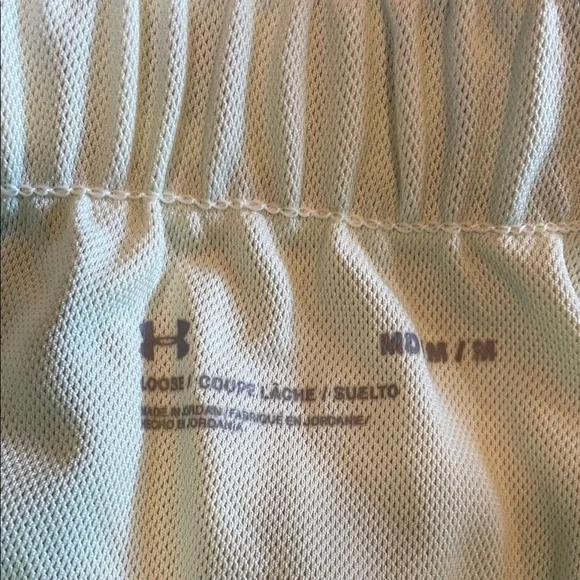 Under Armour Women's Celery Green With Army Green And Black Athletic Shorts - Picture 3 of 4